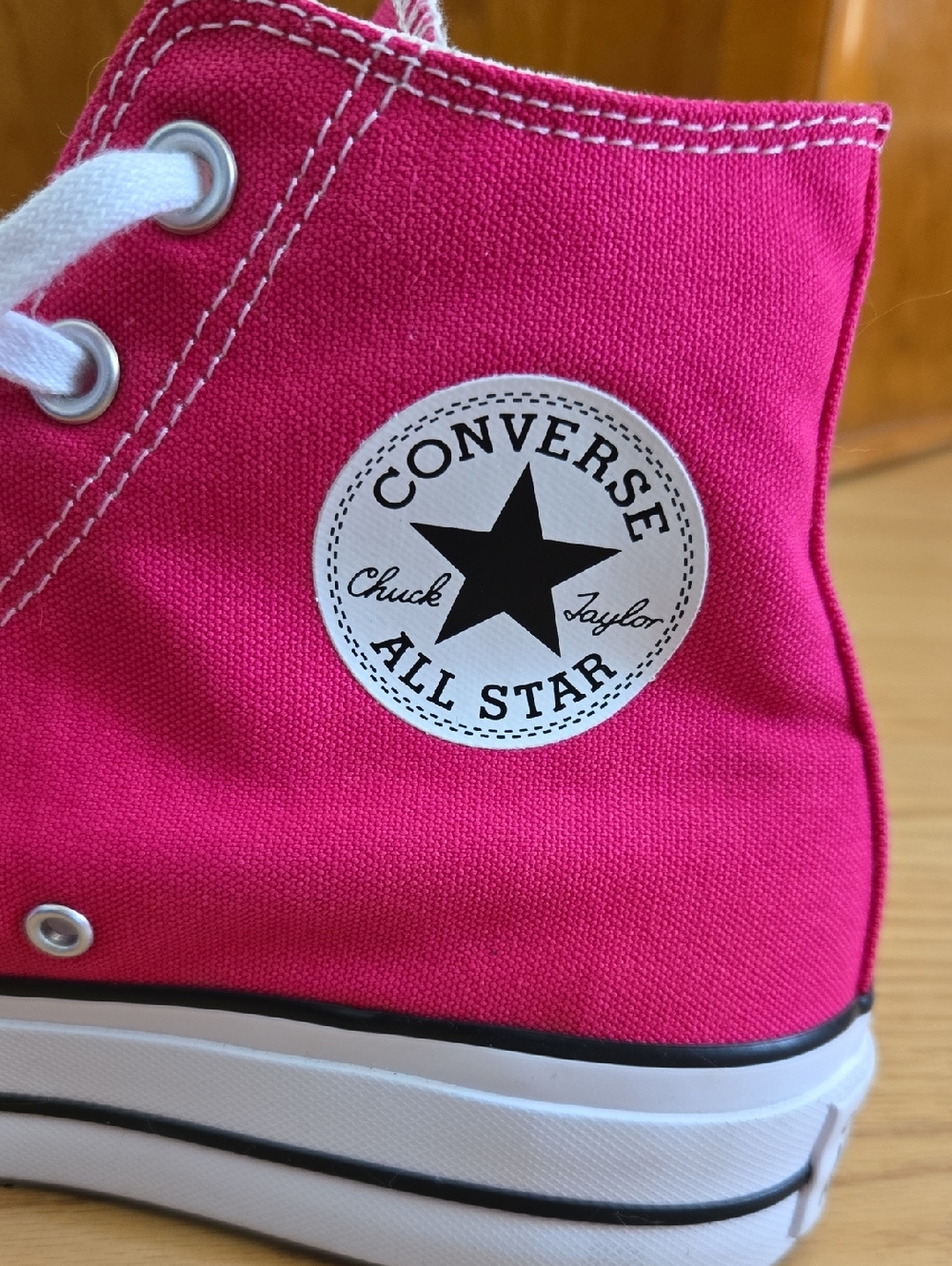 Converse Pink High Top Sneakers - Picture 2 of 6